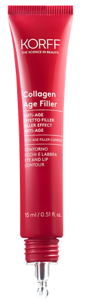 KORFF Collagen Age Filler pretnovecošanās līdzeklis acu un lūpu kontūrai, 15 ml