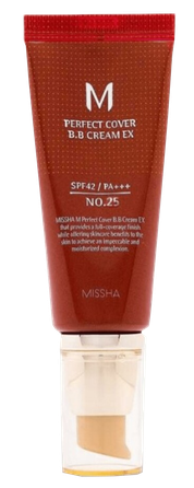 MISSHA M Perfect Cover BB SPF42 NO.25 Warm Beige sejas krēms, 50 ml