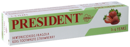 PRESIDENT Kids Strawberry zobu pasta, 50 ml
