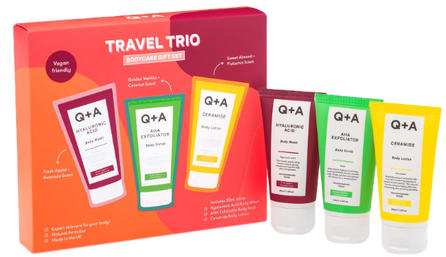 Q+A Travel Trio Bodycare (3x50 ml) komplekts, 1 gab.
