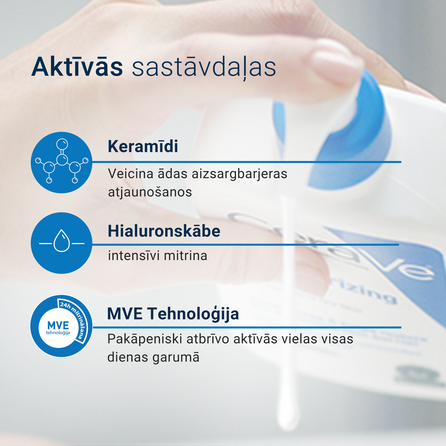 CERAVE Moisturizing (refill) ķermeņa losjons, 473 ml