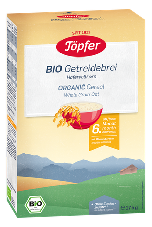 TOPFER Bio Pilngraudu Auzu Pārslu no 6 mēn. biezputra, 175 g