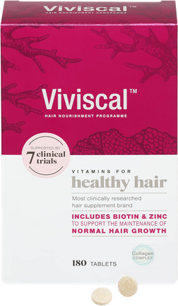 VIVISCAL Max Strength Supplements tabletes, 180 gab.