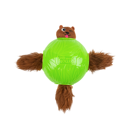 OUTWARD HOUND Puzle Snuffle N' Treat Ball, Zaļa, S rotaļlieta, 1 gab.