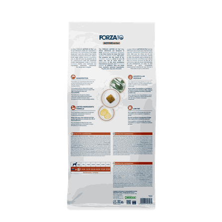 FORZA10 Active Vetdietastroenteric  Low Fat, Suņiem sausā barība, 10 kg