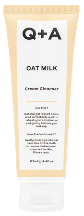 Q+A Oat Milk Cream attīrošs līdzeklis, 125 ml