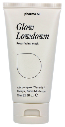 PHARMA OIL Glow Lowdown AHA Complex sejas maska, 75 ml