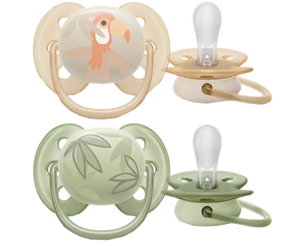 PHILIPS Avent Ultra soft DECO (0-6 m.) māneklītis, 2 gab.