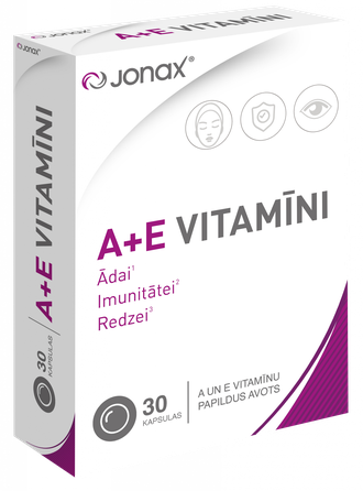 JONAX A + E vitamīni kapsulas, 30 gab.