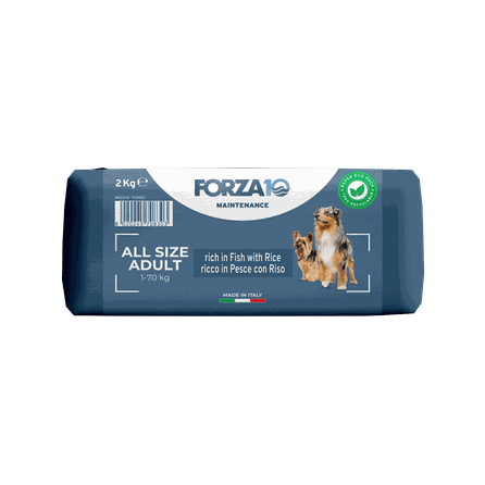 FORZA10 Maintenance Adult All Size Ar Zivīm Un Rīsiem, Suņiem sausā barība, 2 kg