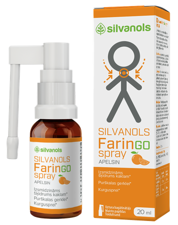 FARINGOSPRAY Apelsīnu sprejs, 20 ml