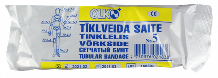 OLKO  nesterila Nr.5 tīklveida saite, 1 gab.