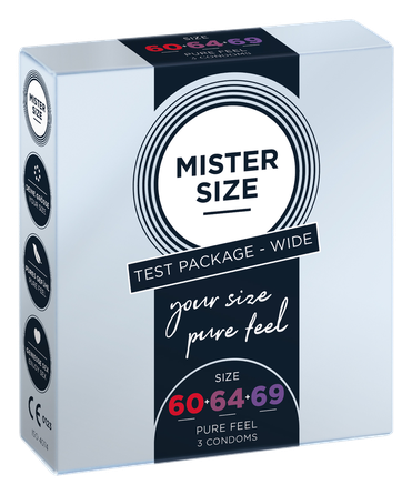 MISTER SIZE 3 izmēri 60-64-69 prezervatīvi, 3 gab.