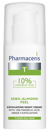 PHARMACERIS T Sebo-Almond Peel Night sejas krēms, 50 ml