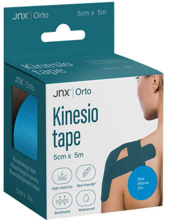 JNX ORTO 5 cm x 5 m (blue) kinezioloģiskais teips, 1 gab.