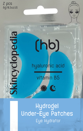 SKINCYCLOPEDIA With Hyaluronic Acid, Vitamin B, Niacinamide, Ceramides and Collagen acu spilventiņi, 2 gab.