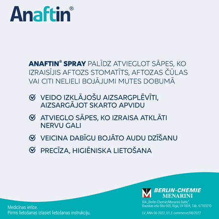 ANAFTIN  Spray aerosols, 15 ml
