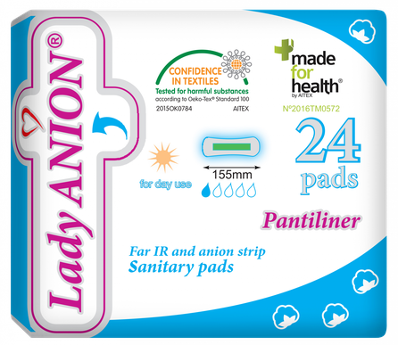 LADY ANION Pantiliner ikdienas ieliktnīši, 24 gab.