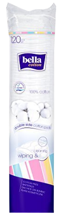 BELLA Cotton vates diski, 120 gab.
