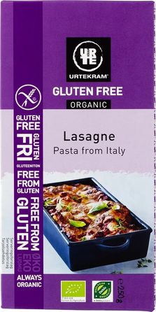 URTEKRAM Lasagne makaroni, 250 g
