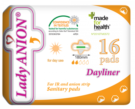 LADY ANION Dayliner higiēniskās paketes, 16 gab.