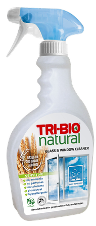 TRI-BIO Sensitive līdzeklis stiklu mazgāšanai, 500 ml