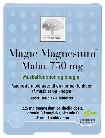 NEW NORDIC Magic Magnesium Malat tabletes, 60 gab.