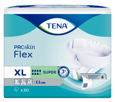 TENA Flex Super XL autiņbiksītes, 30 gab.