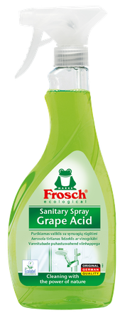 FROSCH Sanitary Spray Grape Acid izsmidzināms tīrīšanas līdzeklis, 500 ml