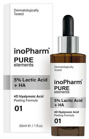 INOPHARM 5% Lactic Acid + HA serums, 30 ml