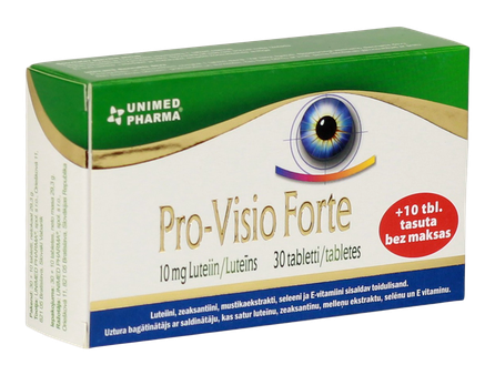 PRO-VISIO FORTE tabletes, 40 gab.