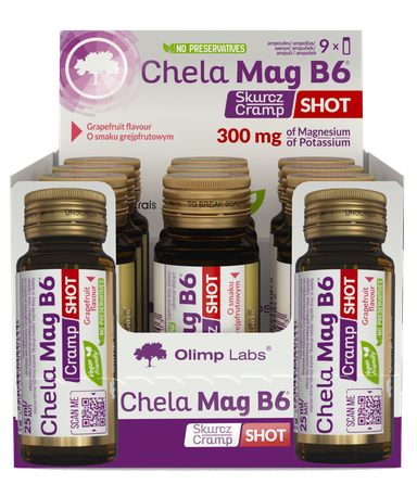 OLIMP LABS Chela-Mag B6 Cramp Shot (25 ml) ampulas, 9 gab.