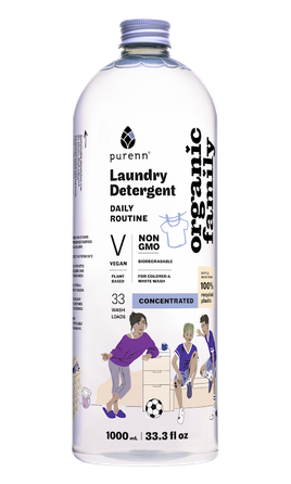 PURENN Ar Lavandu Un Avenēm Daily Routine, Universālais šķidrais veļas mazgāšanas līdzeklis, 1000 ml