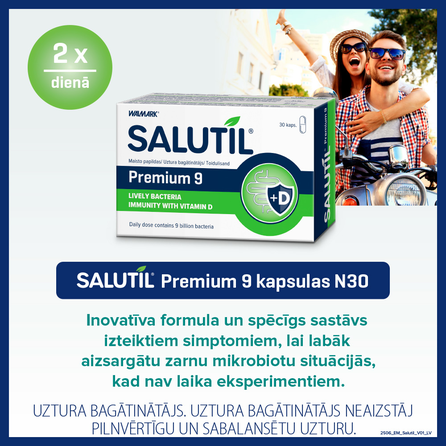 SALUTIL Premium 9 kapsulas, 30 gab.