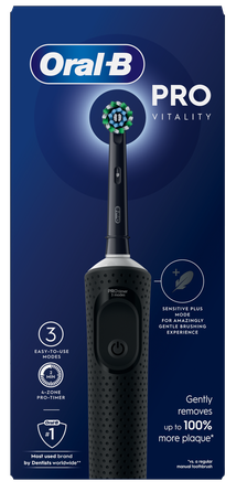 ORAL-B Vitality Pro Black elektriskā zobu birste, 1 gab.