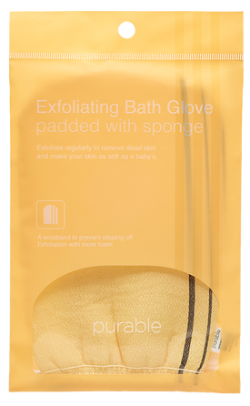 PURABLE Exfoliating Bath Glove pīlinga cimds, 1 gab.