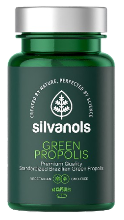 SILVANOLS Premium Green Propolis kapsulas, 60 gab.