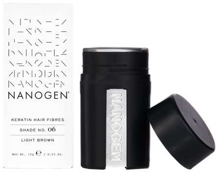 NANOGEN Keratin Light Brown matu šķiedras, 15 g