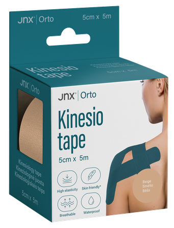 JNX ORTO 5 cm x 5 m (beige) kinezioloģiskais teips, 1 gab.