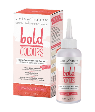 TINTS OF NATURE Bold Colours Rose Gold matu krāsa, 70 ml