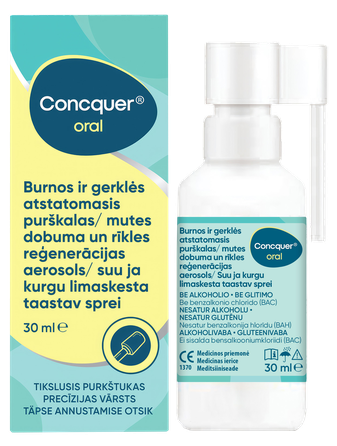 CONCQUER Oral Mouth & Throat mutes sprejs, 30 ml