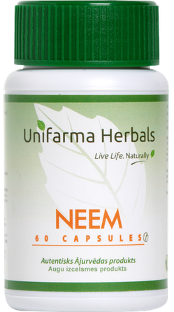 UNIFARMA HERBALS Neem kapsulas, 60 gab.