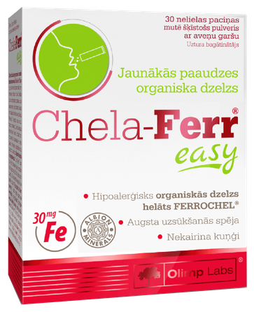OLIMP LABS Chela-Ferr Easy aveņu garšas pulveris, 30 gab.