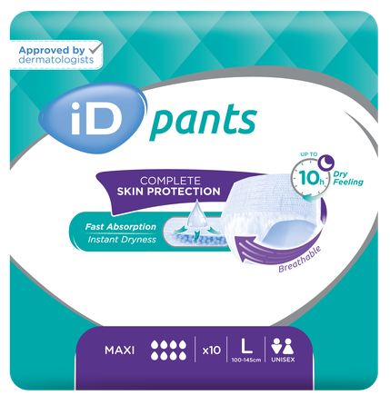 ID Pants Maxi L (100-145 cm) biksītes, 10 gab.