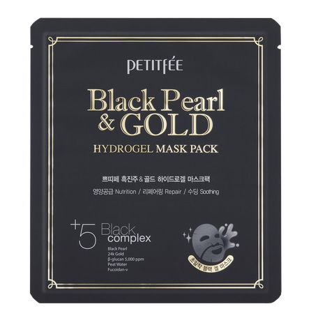 PETITFEE Black Pearl & Gold sejas maska, 1 gab.