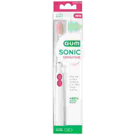 GUM Sonic Sensitive Power Ultra Soft elektriskā zobu birste, 1 gab.
