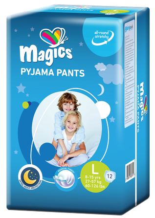 MAGICS Pyjama Pants L (27-57 kg) biksītes, 12 gab.