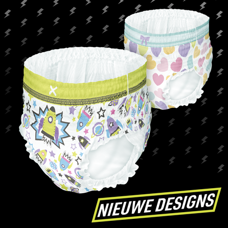 PAMPERS Ninjamas, Nakts, 4-7 gadi, 17-30 kg, Green biksītes, 10 gab.