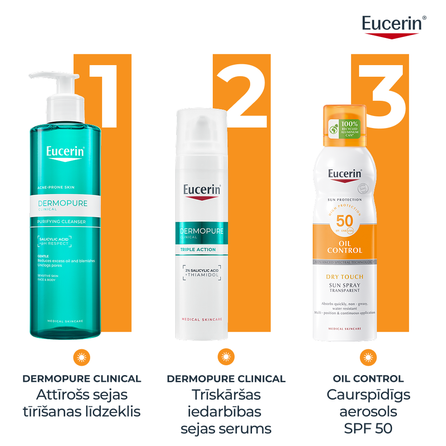 EUCERIN Sun Oil Control Control Dry Touch SPF 50 sprejs, 200 ml