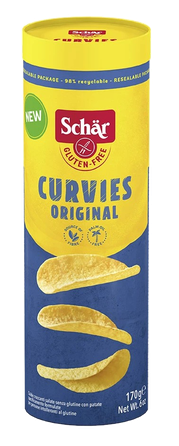SCHAR Curvies Original bezglutēna čipsi, 170 g